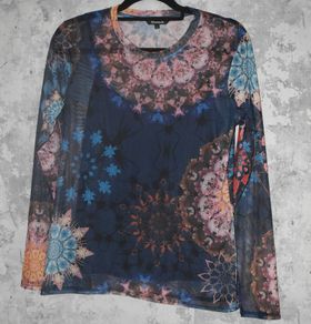 Desigual Sheer Top With Slip