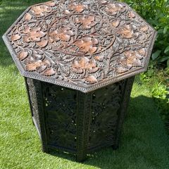 Beautiful Antique Campaign Tea Table circa 1900