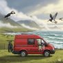 Campervan Red Transit 5 seater 2.2 diesel 2007 Image 6