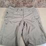 womens THE NORTH FACE hiking cargo shorts beige Size 4 small Image 2