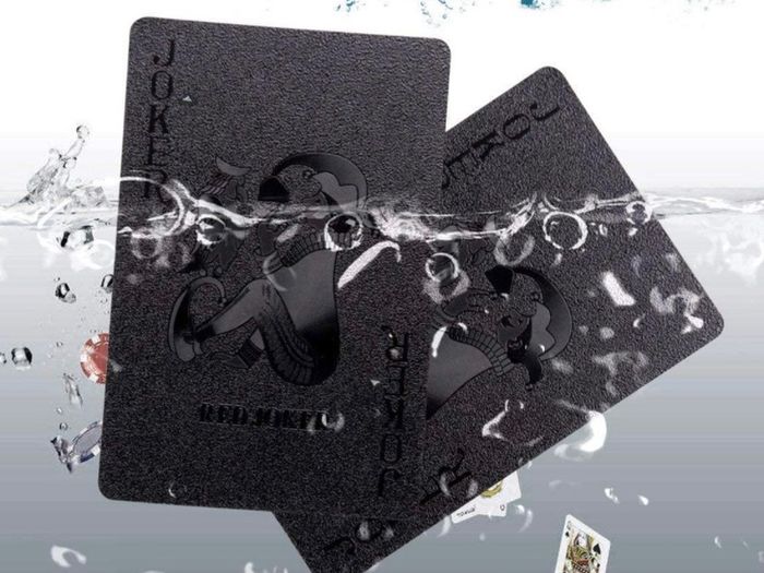 Cool Black Gold Foil Poker Playing Cards, Waterproof Deck of Cards with Gift Box, Use for Party and Game MULTIPLE COLOURS AVAILABLE, SEE PHOTOS (FREE POSTAGE)