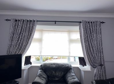 curtain and pole
