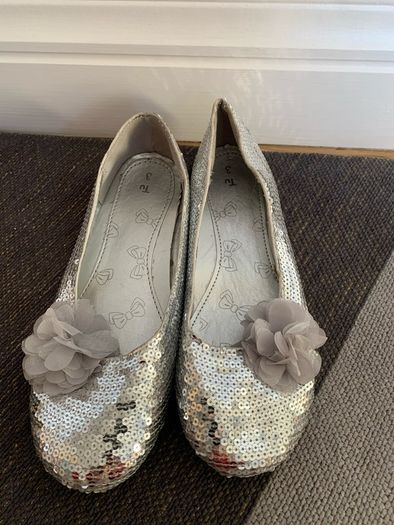 Silver Sparkly Party Shoes