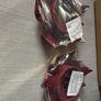 2 x IKEA Aromatisk Lotus Candle Holder Red Steel Image 2