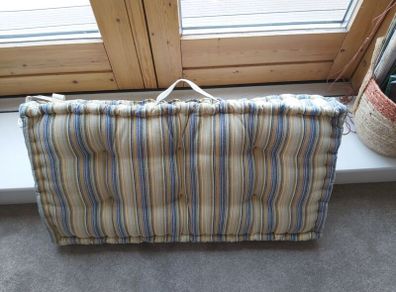 BNWT Multi Stripe Cotton Seatpad Cushion