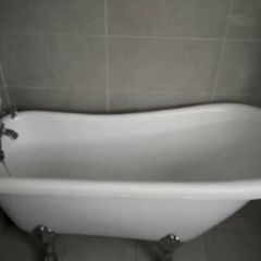 Bath with taps
