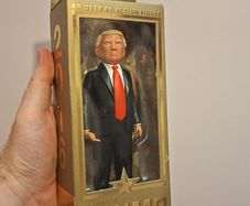 President Donald Trump Action Figure 2016 Toy Art FCTRY Middle Finger
