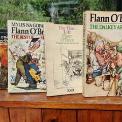 Flann O'Brien four book bundle (Dalkey archive, the best of myles na gopaleen, at swim two birds, the hard life)