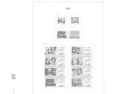 2016 Ireland Davo Supplement Stamp Pages. Includes Pages 182, 183, 184, 185, 186 and 186a (Christmas Booklet) and B60, B61, B62, B63, B64 & B65 (Miniature) Sheets Pages include illustrations of stamps and mounts. 12 Pages