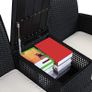 _Poly Rattan Garden Bench Weatherproof 2-Seater Image 3