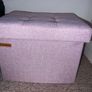 SONGMICS Storage Ottoman, Storage Bench, Footrest, Bed End Stool Image 2