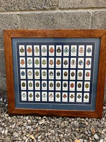 Framed set of Wills Cigarette cards