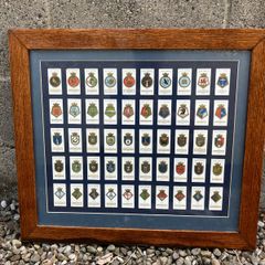 Framed set of Wills Cigarette cards