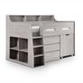 Europa Midsleeper Bed with Storage & Pull-Out Desk Excellent Space Saver Image 3