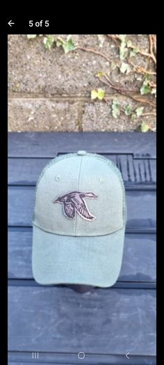 Trucker cap with duck patch