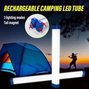 15CM LED Rechargeable Tube Camping Light Magnetic Suspension Portable Light Bulb for Emergency Night Market Outdoor Lighting