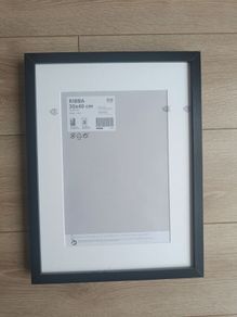 3 x RIBBA black frames