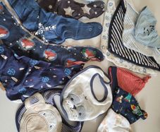 Large bundle baby hats and bibs