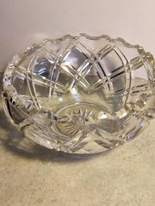 Nice Haevy Crystal Bowl No Stamp.