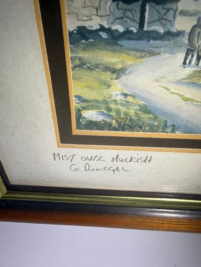 Pair of R.W. Young signed prints - Hillsborough & Muckish