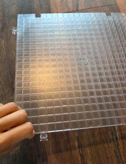 Stained glass cutting mat waffle grid