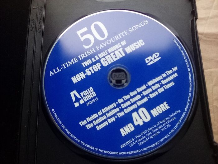 DVD: 50 Irish Songs (postage included)