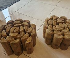 Wicklow Wood Log Roll Edging - 2 rolls