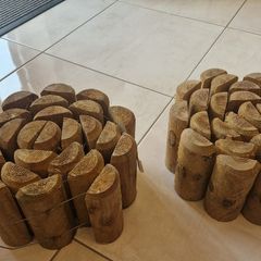 Wicklow Wood Log Roll Edging - 2 rolls