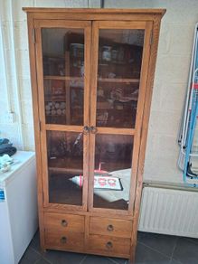 Solid Wood Display Cabinet