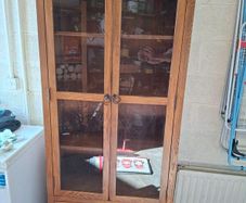 Solid Wood Display Cabinet