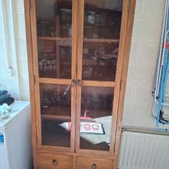 Solid Wood Display Cabinet