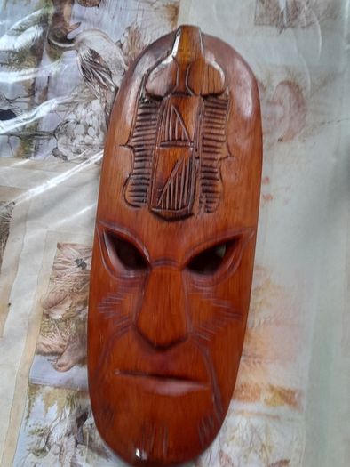 Two Old Hand Carved African Tribal Masks for sale, Measurments in the photos