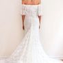 Wedding dress - Bohemian style, off shoulder, lace Image 6