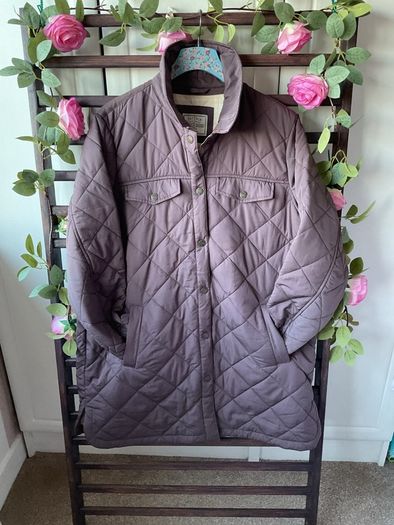 jacket fat face size 14 longline shacket burgundy/ plum shade