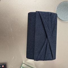 clutch bag  new navy with glitter going through it