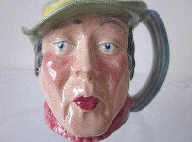 Vintage Kelsboro Ware Hand Painted  Miniture Toby  Character Jug Sam Weller Dickens Pickwick Series