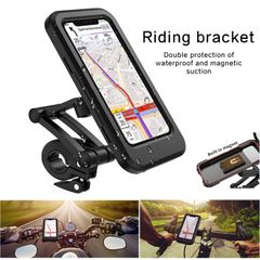 Waterproof Bicycle Scooter eBike Phone Holder Universal Bike Motorcycle Handlebar Magnet Case Cell Phone Support Mount Bracket Bag