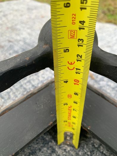 Pair of Custom-Made Heavy Iron Fireplace Fenders