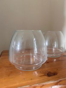 Glass Dome Vase Set of 2