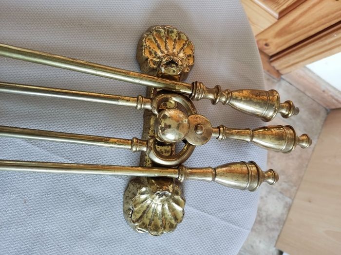 Antique Brass companion set