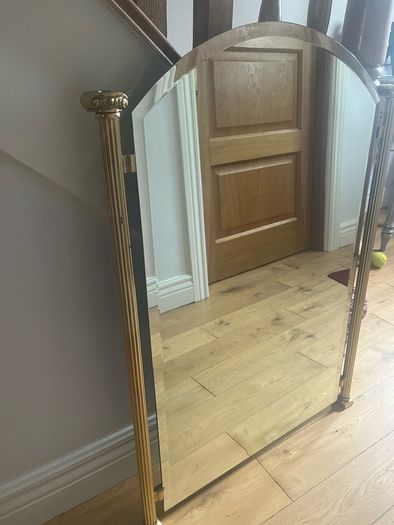 brass mirror