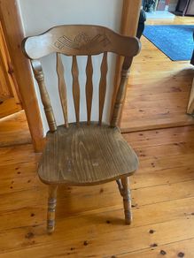old wooden chair x2