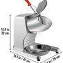BRAND NEW Electric Dual Blade Ice Crusher 95Kg/H Commercial Snow Cone Granizing Machine with Free Tray Home Icy Drink Smoothie Maker Image 6