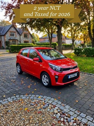 2019 Kia Picanto Red 1 litre NCT until 2028