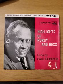 Paul Robeson Highlights Of Porgy And Bess 7 inch EP HMV 7EG 8510 Mono