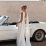 NEW Jane Hill Bridal Satin Scarf AND Pearl Tulle Sleeves. BRAND NEW. UNWORN Image 3