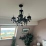 Two Black Chandeliers Image 5