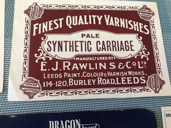 Vintage Hardware Lables