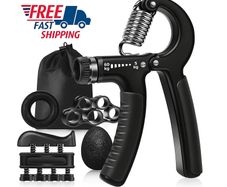 PRO Hand Exerciser Grip Strengthener Set 5 Pcs Forearm Muscle Builder - FREE DELIVERY OR PICK UP IN STORE