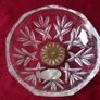 Killarney Crystal Cut Crystal Glass With Number 21 Lidded Jewelry Dish / Bowl With 22 Carat Gold Cover Handle and Footed Base Finishing Made In Ireland Image 9